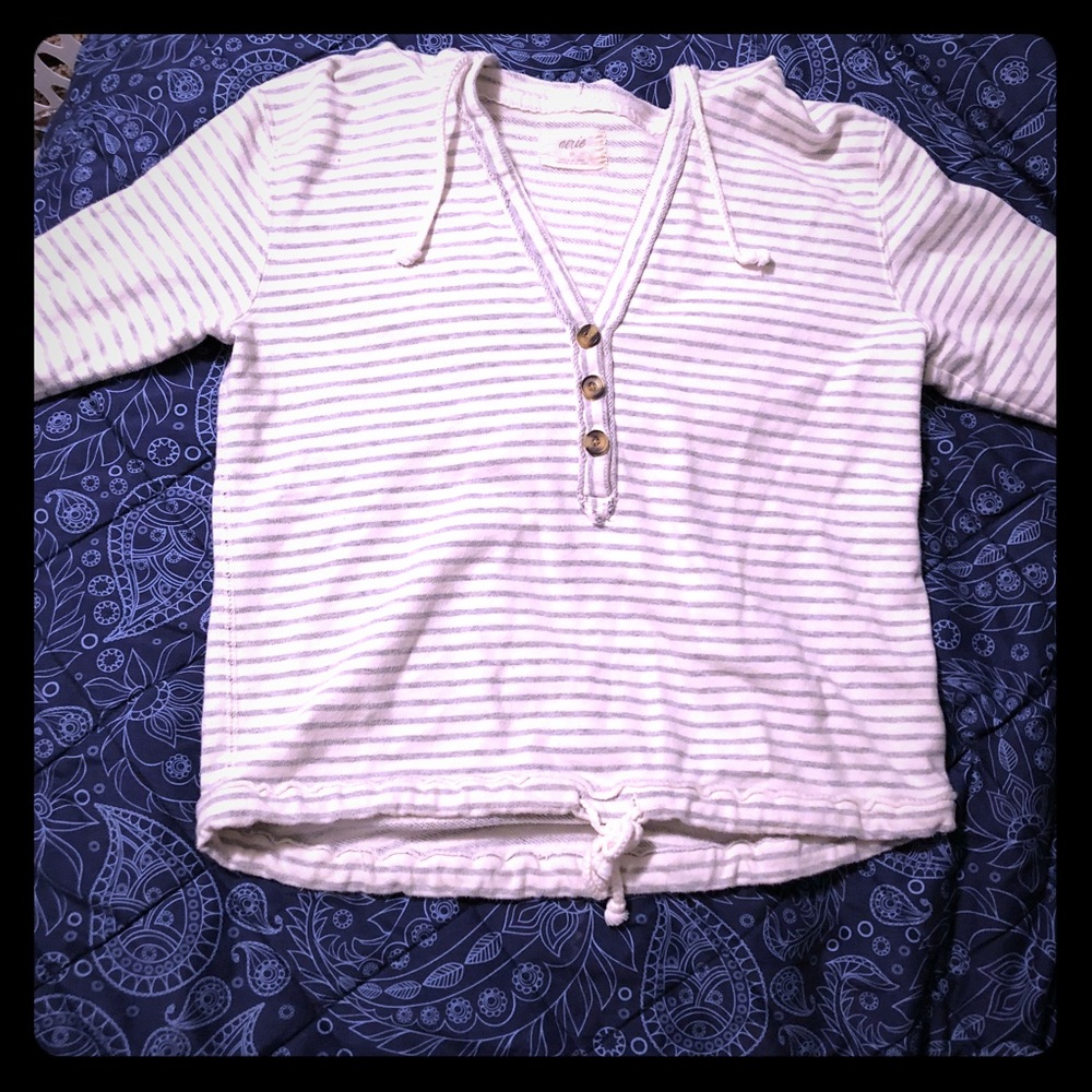Aerie cropped 3/4 length sweatshirt